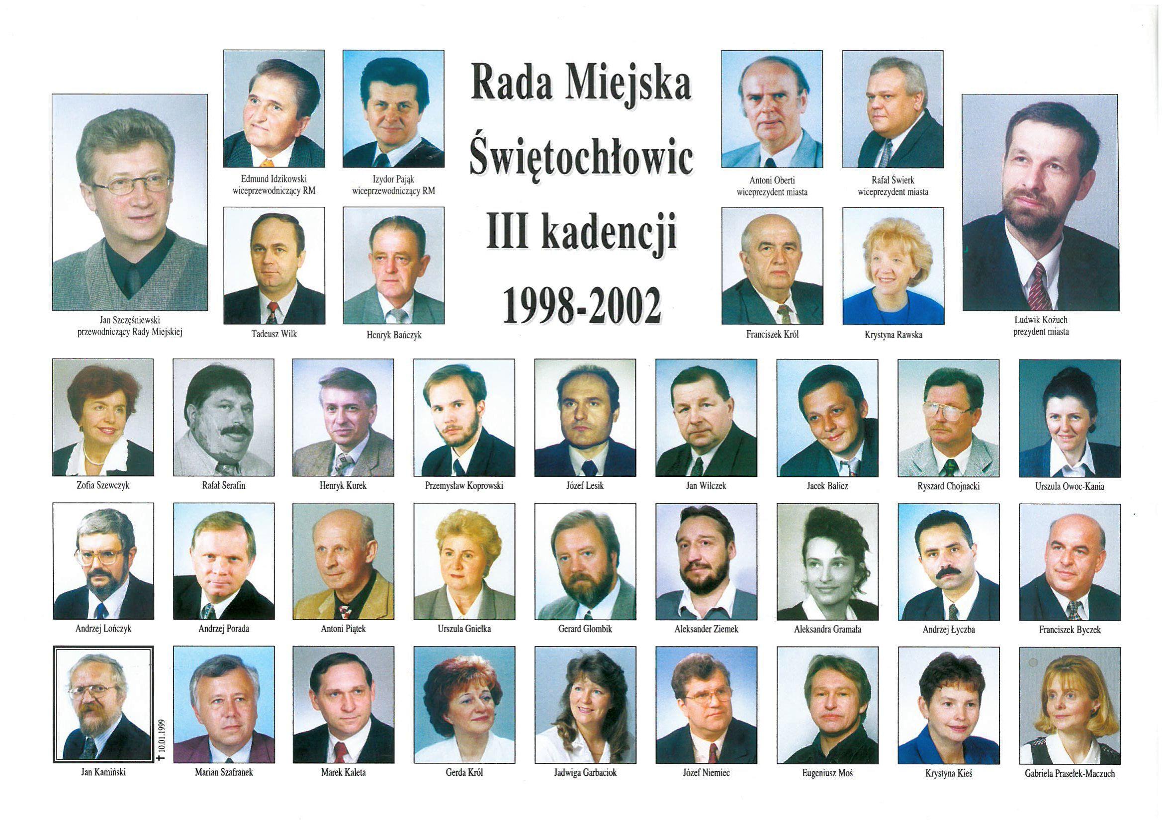 Samorząd Świętochłowic wybrany w 1998 roku