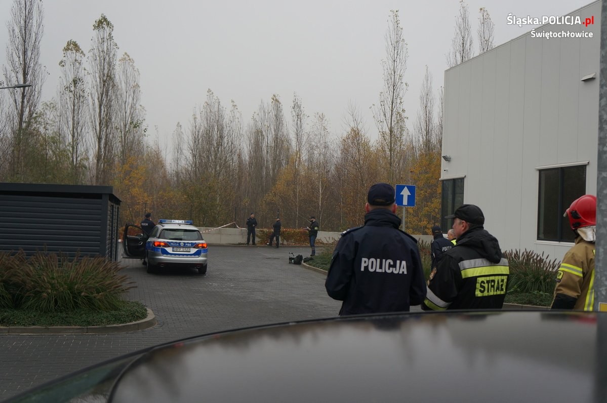 Bomba w Świętochłowicach Ćwiczenie policjantów i strażaków 12