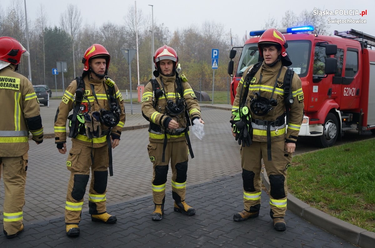 Bomba w Świętochłowicach Ćwiczenie policjantów i strażaków 13