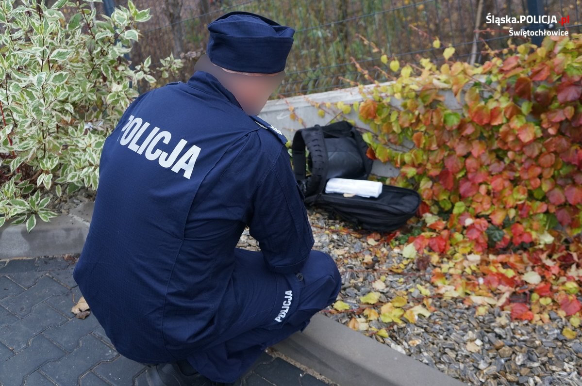 Bomba w Świętochłowicach Ćwiczenie policjantów i strażaków 17
