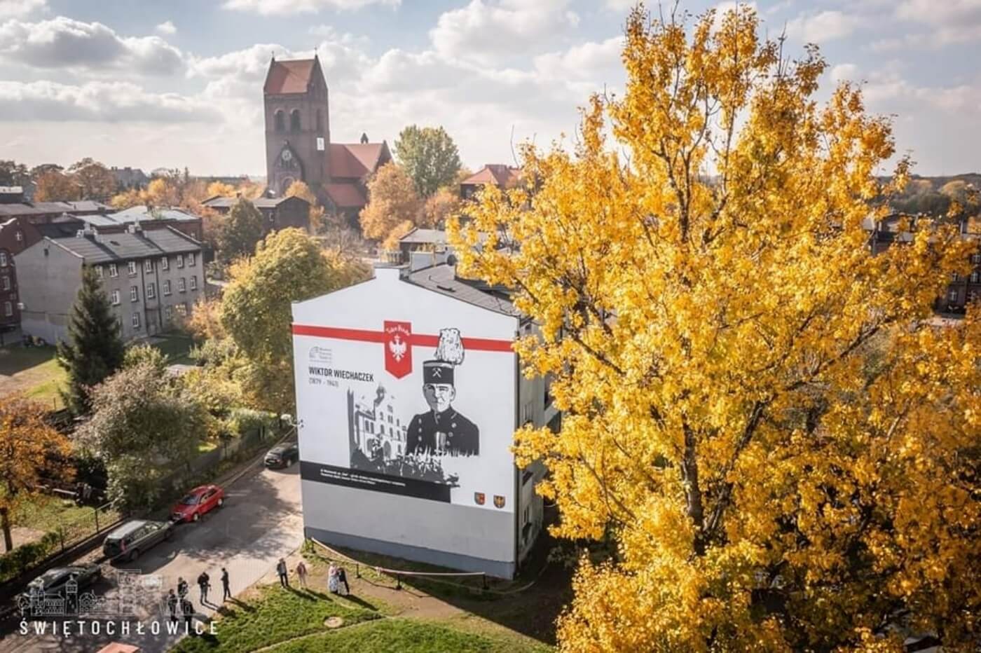 Historyczny mural w Świętochłowicach 1