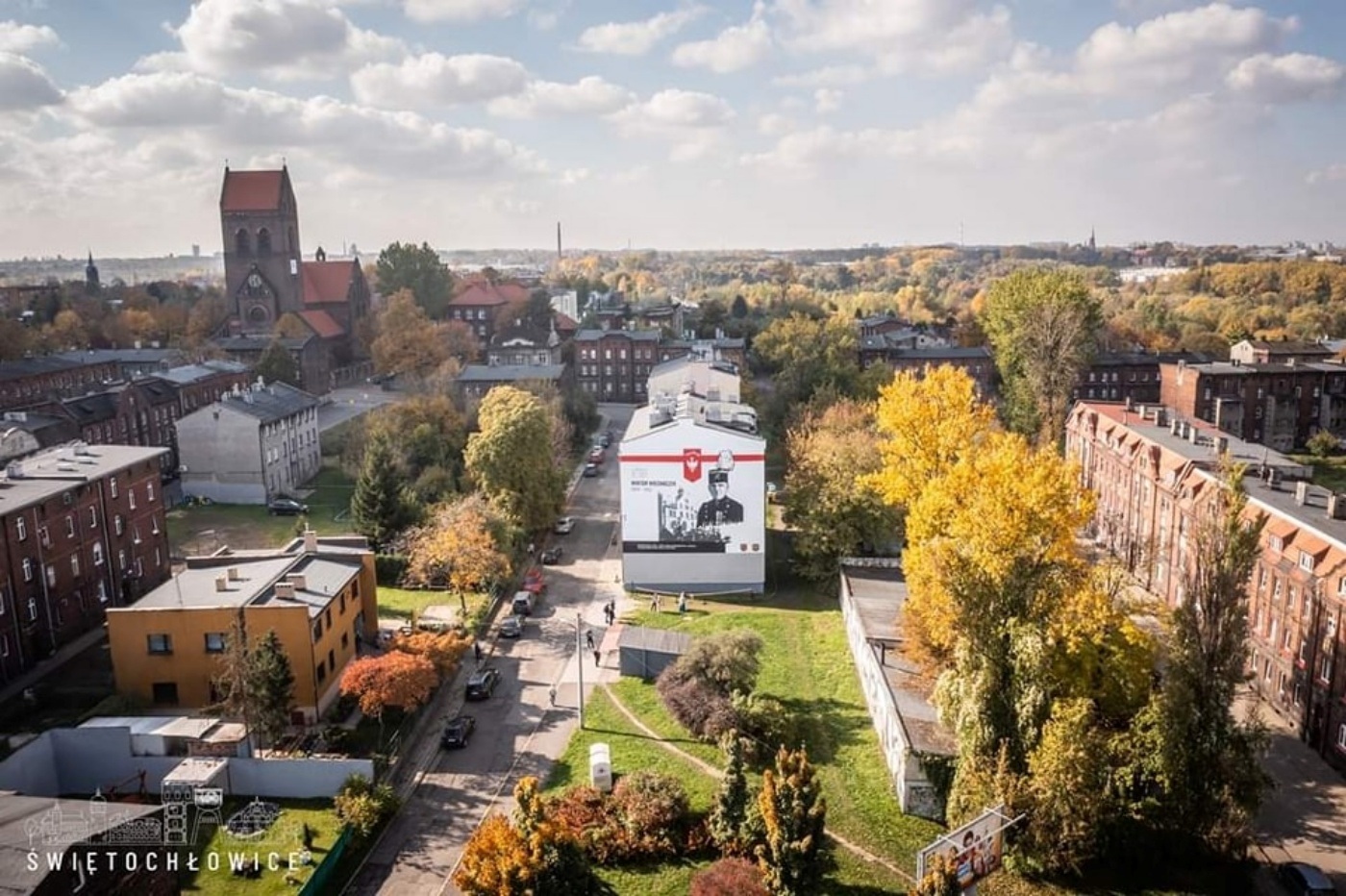 Historyczny mural w Świętochłowicach