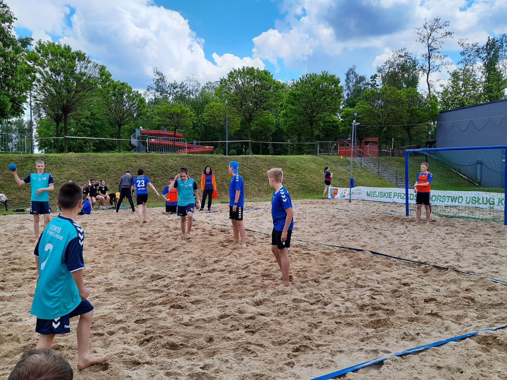 OSIR Skałka turniej piłki ręcznej plażowej z okazji Dnia Dziecka 2021