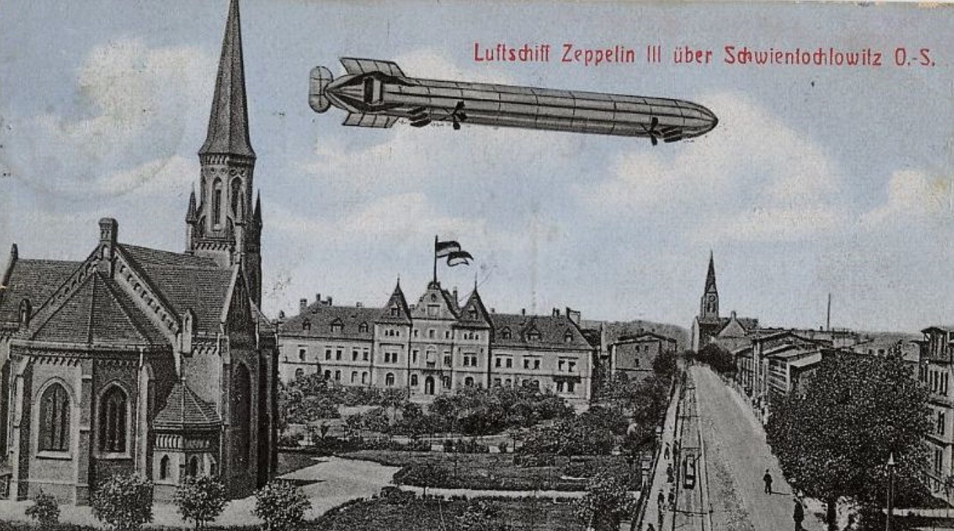 Sterowiec Zeppelin nad Świętochłowicami Sterowiec Zeppelin nad Świętochłowicami