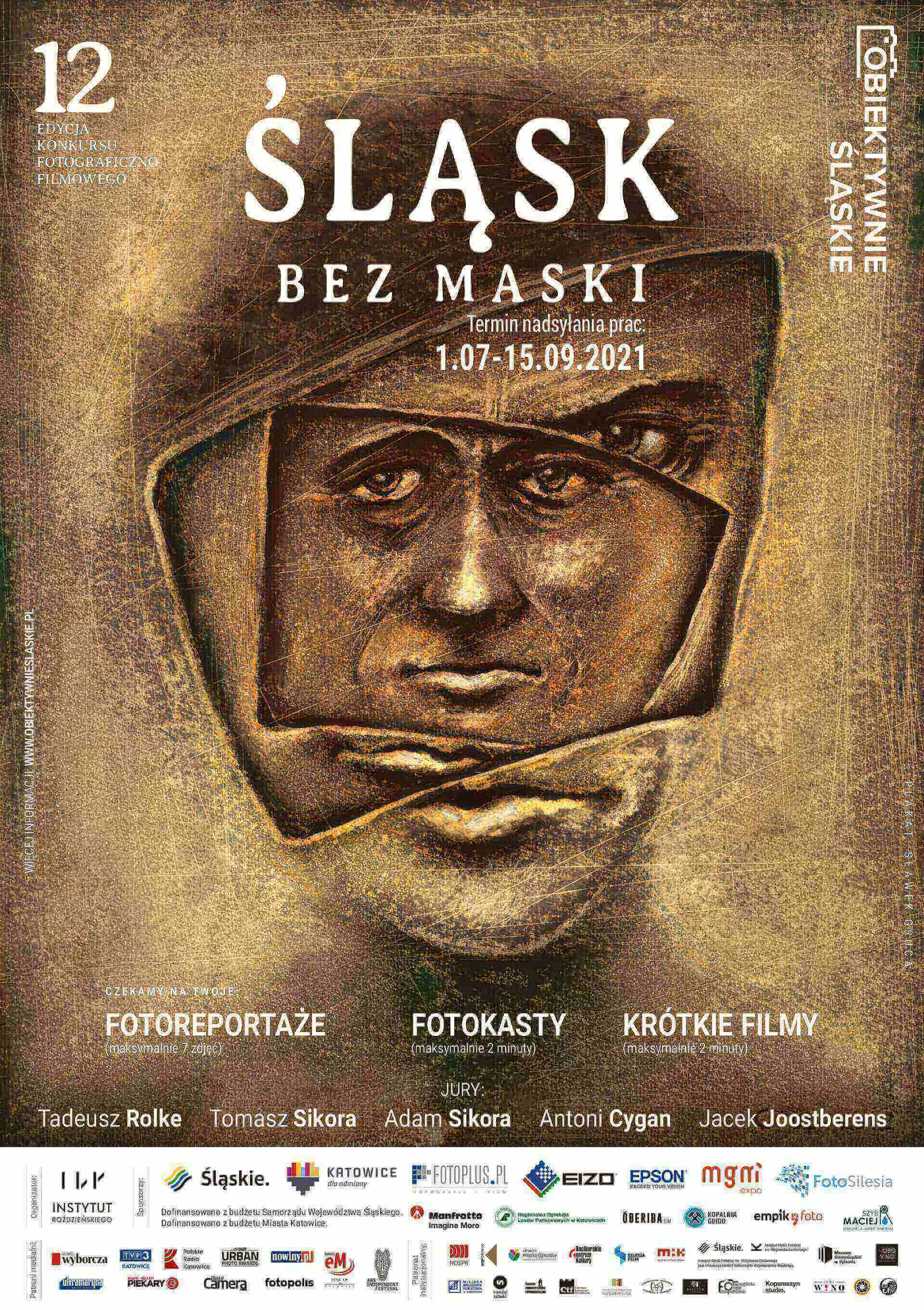 Plakat Obiektywnie slaskie XII SLASK BEZ MASKI Plakat Obiektywnie slaskie XII SLASK BEZ MASKI