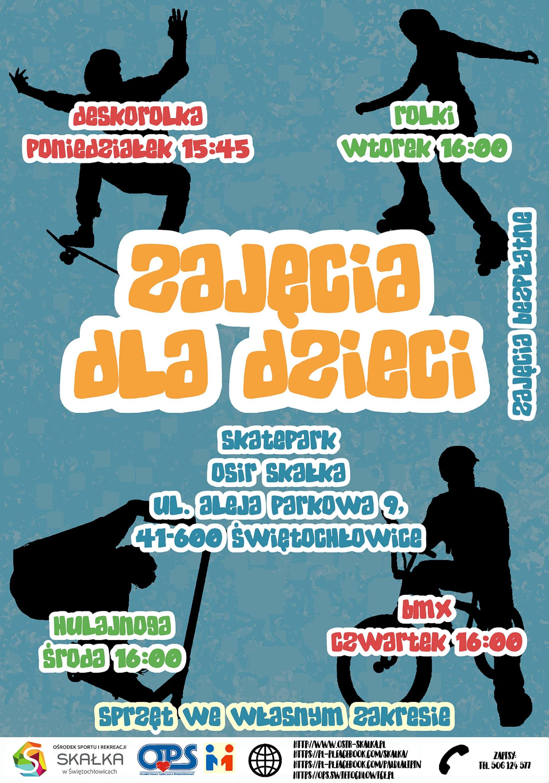 Bezpłatne zajęcia na skałce skatepark Bezpłatne zajęcia na skałce skatepark