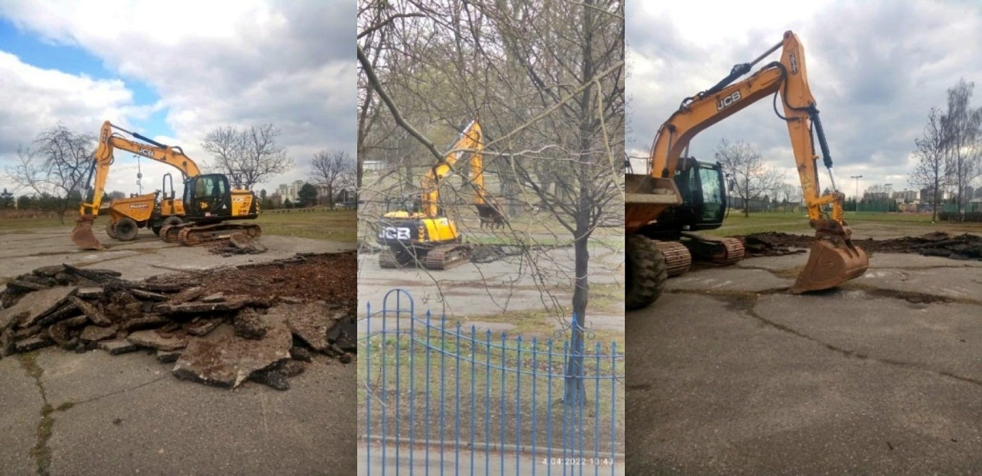 Świętochłowice Skałka budowa boiska Świętochłowice Skałka budowa boiska