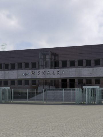 Wizualizacja budynku OSIR Skałka Wizualizacja budynku OSIR Skałka