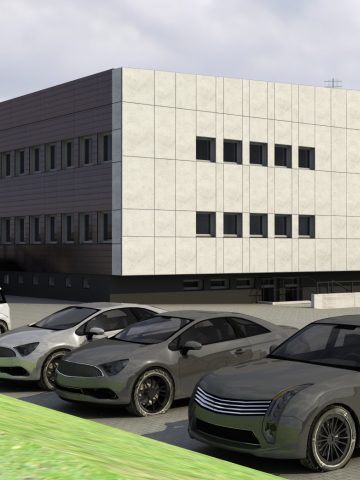 Wizualizacja budynku OSIR Skałka Wizualizacja budynku OSIR Skałka