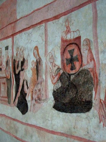 Polichromia w kościele Wsz Świętych Polichromia w kościele Wsz Świętych