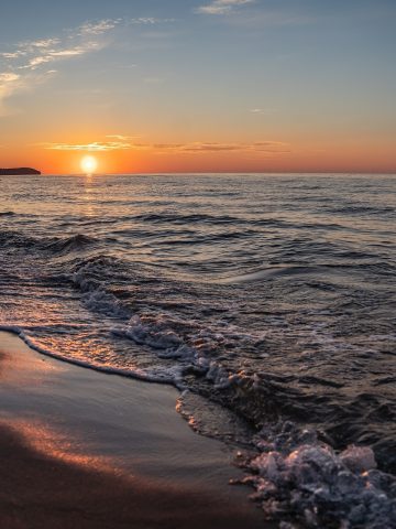 Władysławowo o zachodzie Władysławowo o zachodzie