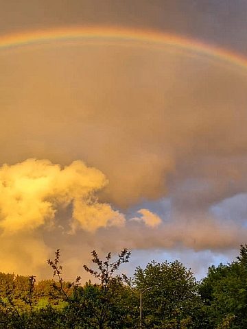 Tęcza nad Świętochłowicami Tęcza nad Świętochłowicami
