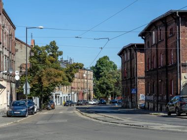 Skrzyżowanie ul Łagiewnickiej z ul Bieszczadzką zamknięte Skrzyżowanie ul Łagiewnickiej z ul Bieszczadzką zamknięte