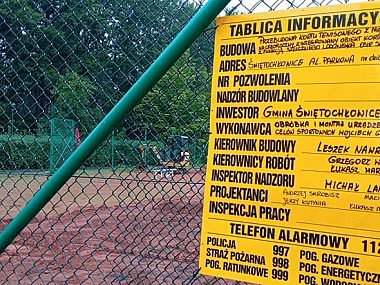 Przebudowa kortu tenisowego na terenie OSiR „Skałka” Przebudowa kortu OSIR 2