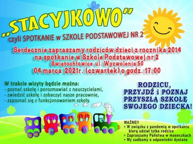 Zapraszamy na „Stacyjkowo” do SP 2! Stacyjkowo