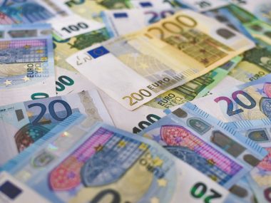 Stos banknotow euro Stos banknotow euro