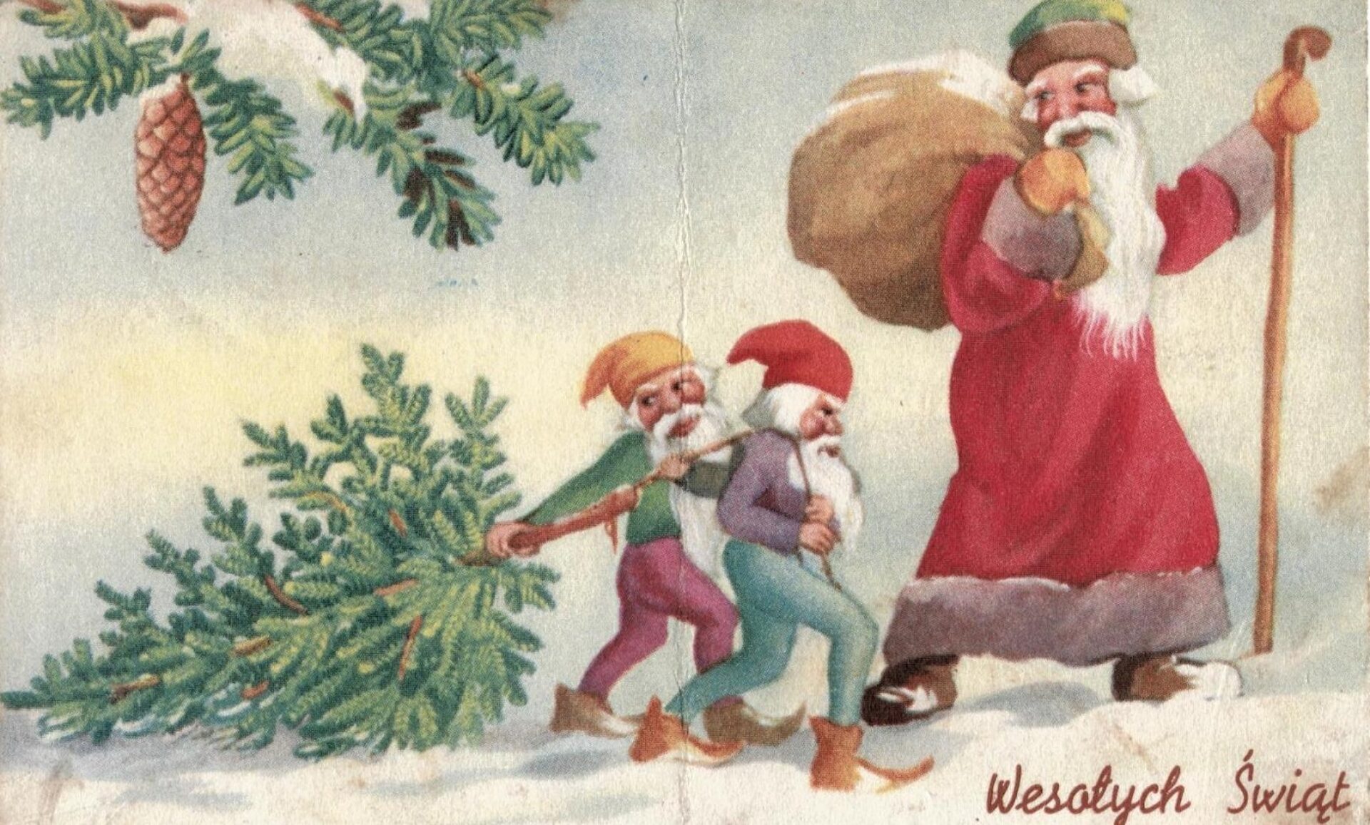 Stara kartka swiateczna Stara kartka swiateczna